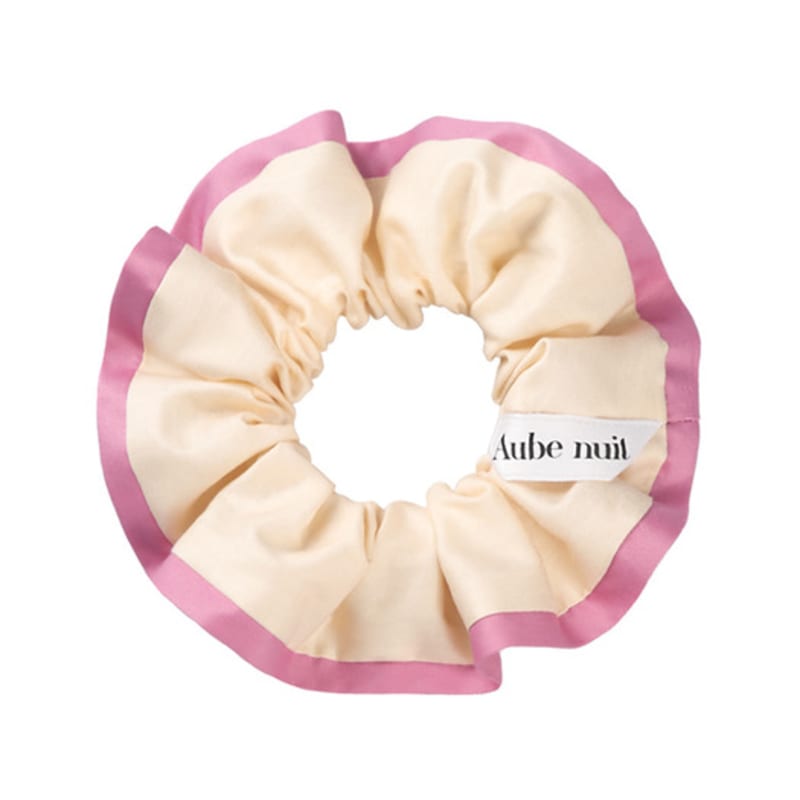 Aube nuit Aube nuit two-tone line hair scrunchie butter pink M