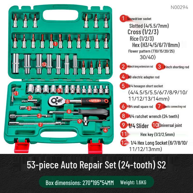 

Многофункциональный набор торцевых ключей для авторемонта