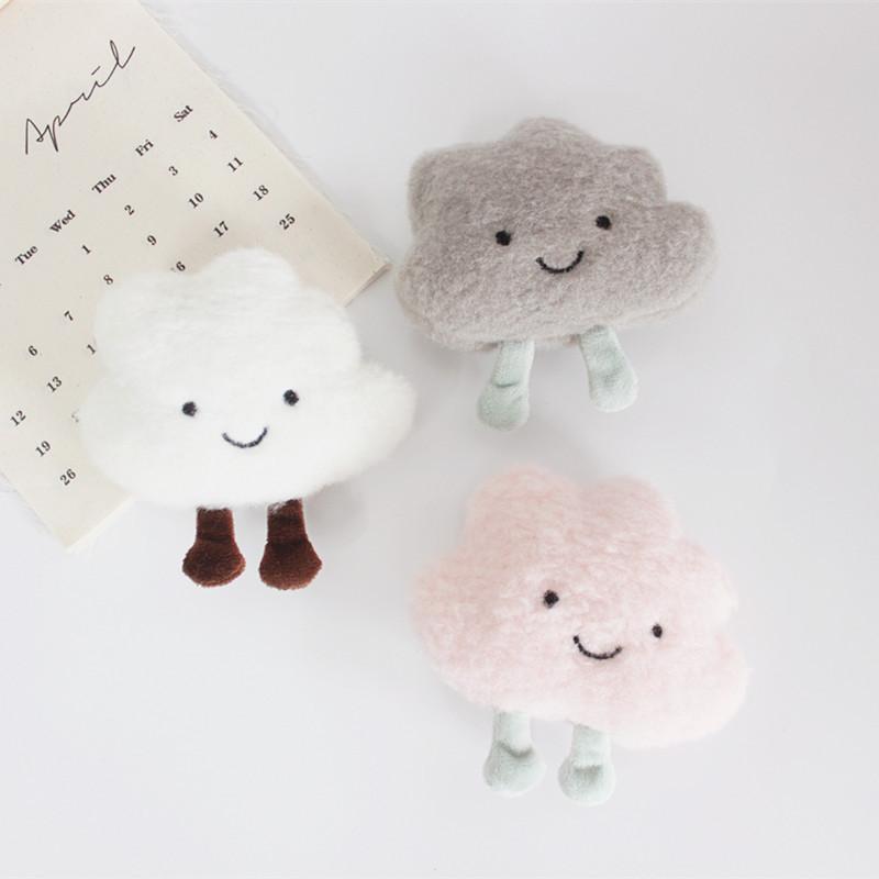 New Creative Cute Cartoon Cloud Pin Brooch Bag Clothes Lapel Pin Jacket Dream Badge Plush Brooch Jewelry Gift for Kids Girls