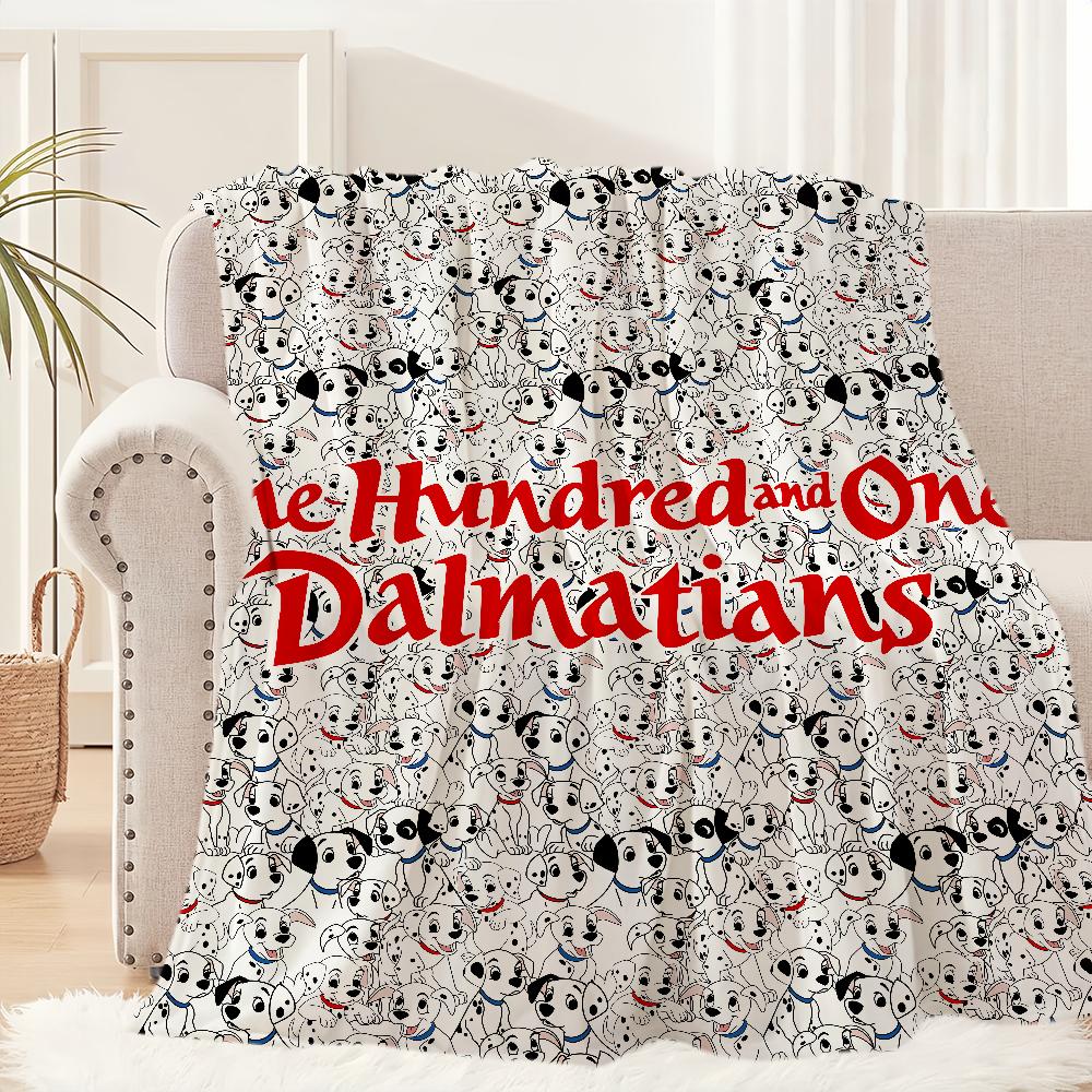 

Cartoon Dog 101 D-Dalmatians-s Pattern Blanket Plush Nap Sofa rug for Living Room Office Bedroom Birthday Home Travel Kid Gifts 30x40in