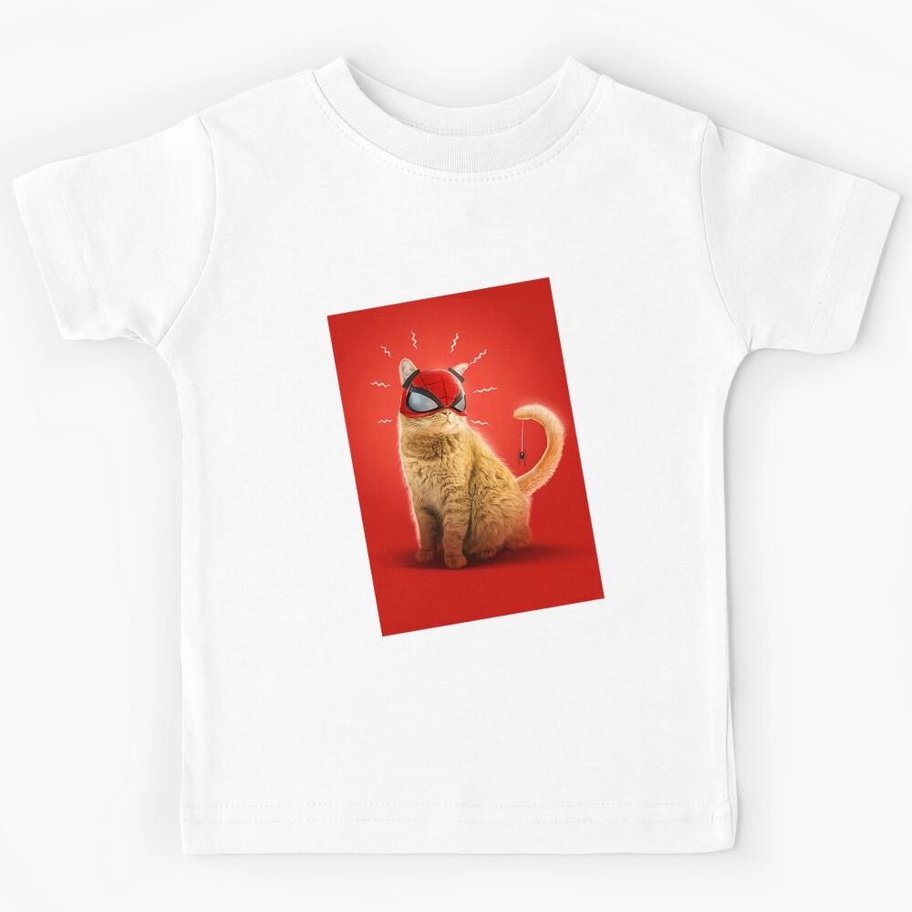 Spider Cat Cute Kids T-Shirt 150