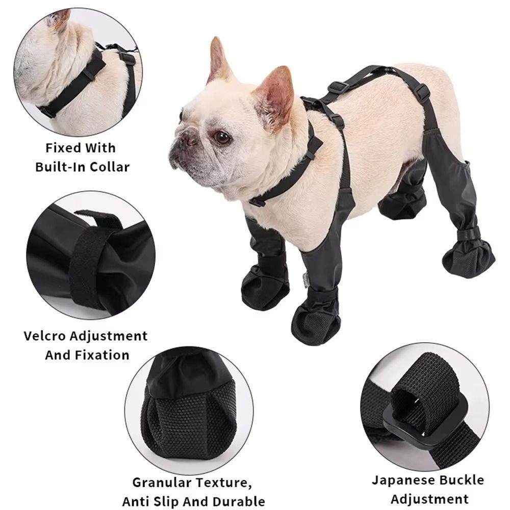 Anti-Slip Pet Paw Protector Waterproof Dog Suspender Sock Anti-fall Dog Rain Booties Pet Outdoor