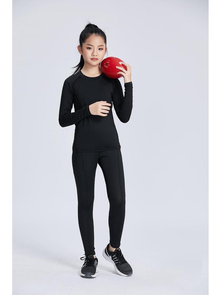 Speedy Kids' Compression Sports Suit: Quick-Drying Basketball & Football Training Gear for Spring and Autumn