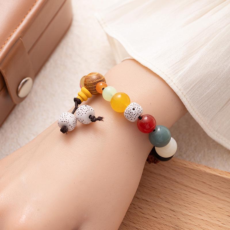 Eighteen-Seed Rosary Plate Playing With Colorful Bracelets, Bodhi Seeds, Buddha Beads, Bracelets, Retro Lucky Jewelry, Couple Bracelets