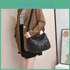 Elegant Black Red Blue Khaki Soft Leather Multi-purpose Shoulder Bag For Women With Zipper Closure