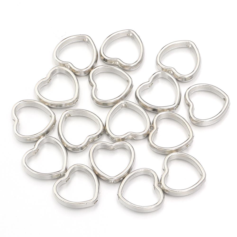 100 Stück 5 Stile Hohlrahmen Umwickelte Perlen CCB Mehrform Perlenverbinderringe für Schmuckherstellung DIY Armband Halskette Zubehör