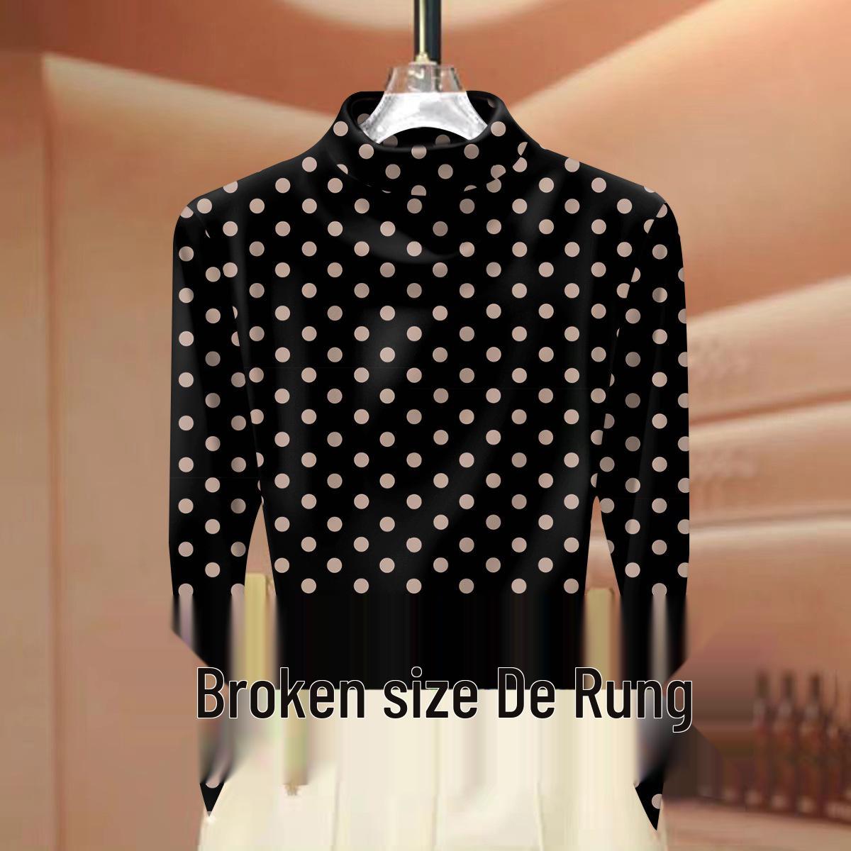 

Women s Ribbed Heat-Retaining Base Layer Top - Mid-Age & Elderly, Half-High Collar, Long Sleeve, Versatile, Slimming, Tummy-Concealing, Outerwear. L (90-105 jin)