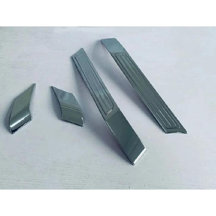 For Toyota Prado LC250 2024 2025 Car Accessories ABS Chrome Body A Pillar +C Pillar Decorated With Two-Tone Sequ
