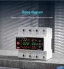 Adjustable Over/Under Voltage & Overcurrent Protector with Dual Break Metering & Self-Resetting Overload Limiter – Single/Three-Phase Compatible
