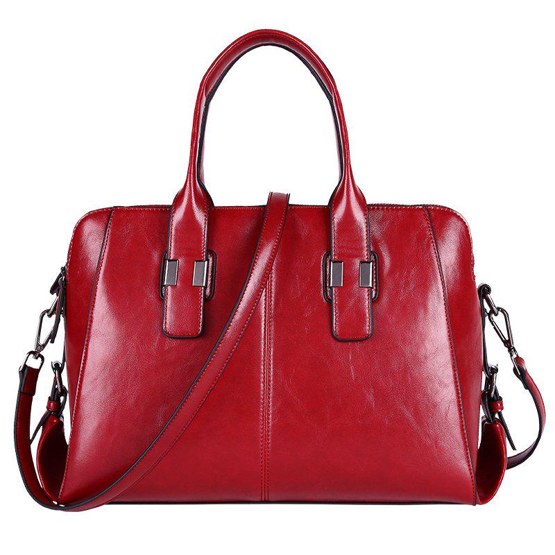 Buy Leather Handbags Pure Leather Female Styling Package European and American Wild Wave