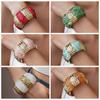 Bohemian Acrylic Bangle Smudging Retro Hand Ring Creative Irregular Wide Bracelet  Decoration