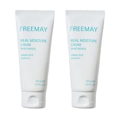 Real Moisture Cream Panthenol Himalaya Bamboo 100 Ml X 2 EA / Korean Skin Care