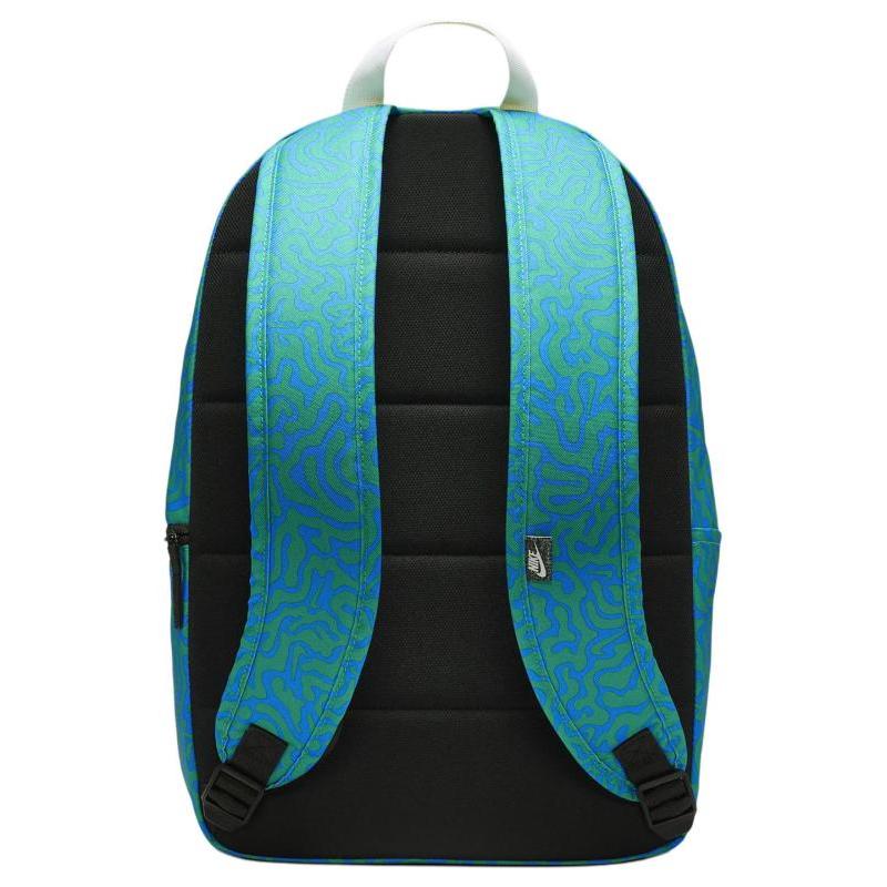 Nike Heritage Fabric Backpack Regular Unisex Clear Transparent Blue & Stadium Green & Coconut Milk Casual FN0785-406