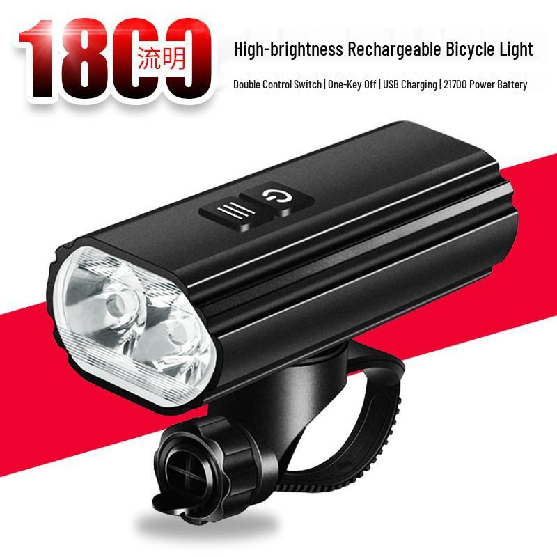 USB Rechargeable 2000 Lumens Bicycle Headlight: High Lumen Outdoor Bike Flashlight for Night Riding