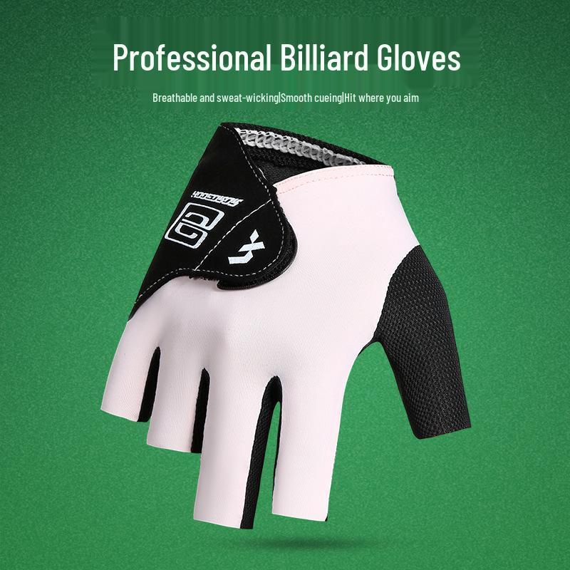 High-Durability Three-Finger Billiard Gloves for Men & Women - Ideal for Professional Snooker Competitions (Right Hand)