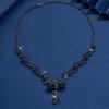 1PC Women's Fashion Trendy Water Drop Leaf Design Necklace Zircon Suitable for Date, Party, Festival Gifts-2171