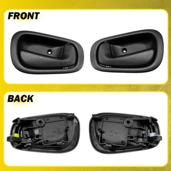 Interior 4Xs Door Handle Right F&R Black Left Side 1998-2002 For Toyota Corolla