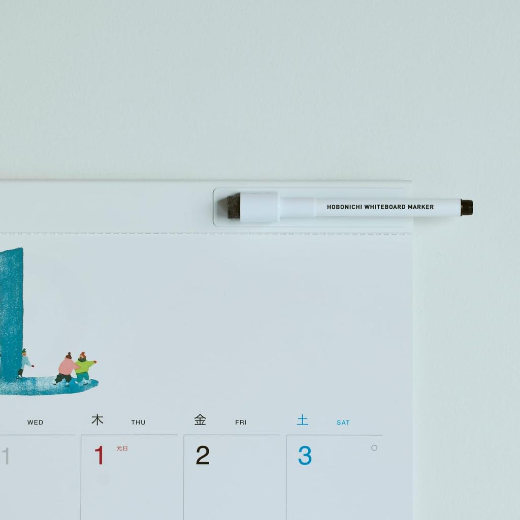 Hobonichi Whiteboard Calendar 2026 Full Size Wall Hanging