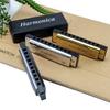 10-Hole Blues Harmonica C Key Professional Diatonic Harmonica for Adults Beginners Rich Sound for Blues Folk Rock Country JXB
