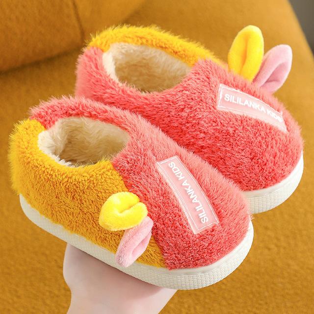 Zimní teplé dětské bavlněné pantofle, podzimní, pro miminka, chlapce a dívky, vnitřní boty, neklouzavé, pro rodiče a děti, domácí, ložnicové boty, pantofle