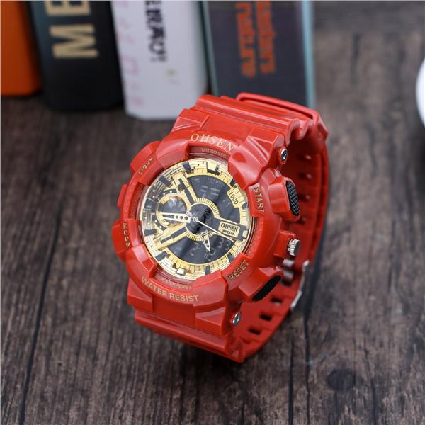 red waterproof watch