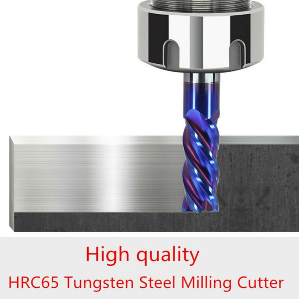 5mm HRC65° 4F For NANO Tungsten Carbide End Mill Milling Cutter For Stainless Steel