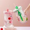 Water Cup High Value Plastic Cup Portable Kettle Student Summer Straw Cup