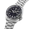 Seiko SRPL85K1 5 Sports Stainless Steel Automatic GMT Watch for Men 42mm Case Size Black/Silver