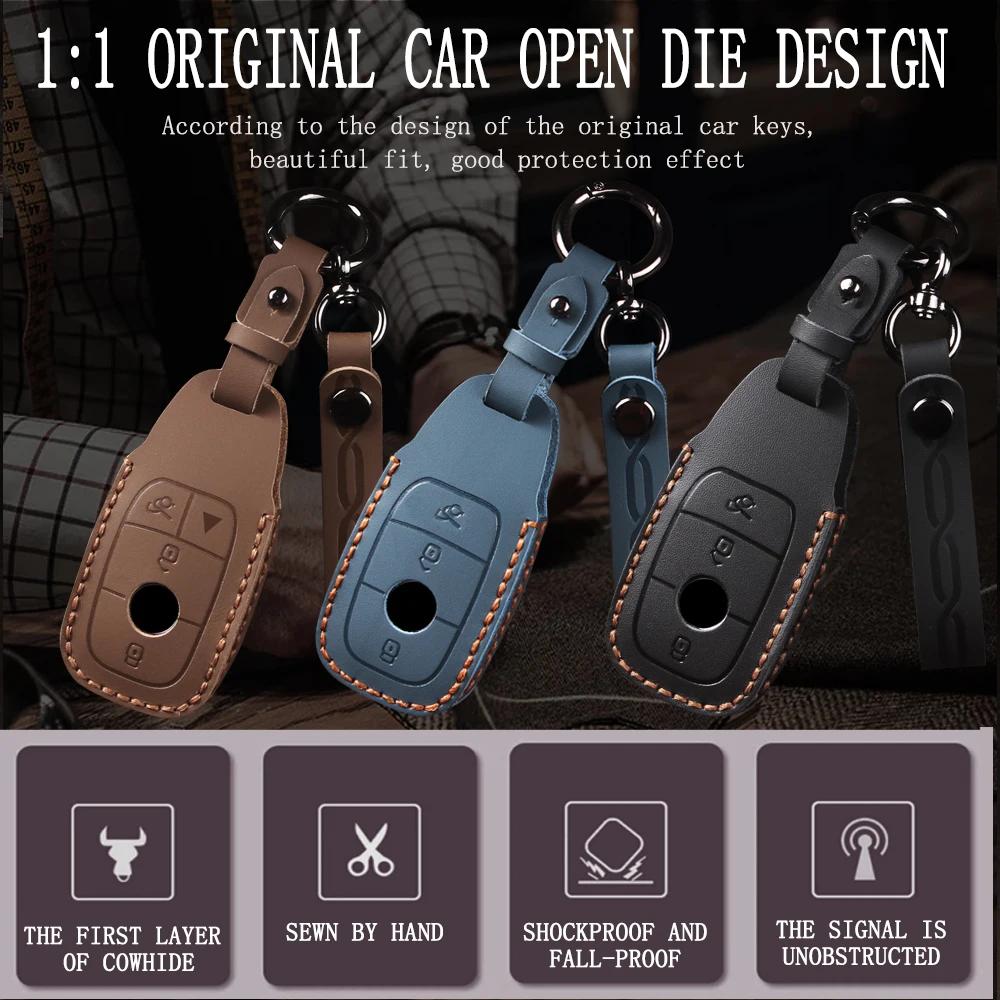 Styling Mouldings Car Remote Key Case Cover Shell Fob For Mercedes Benz A C E S G Class GLC CLE CLA GLB GLS W177 W205 W213 W222
