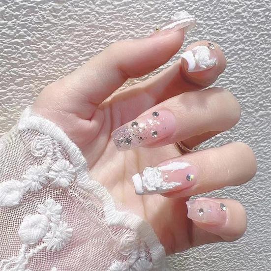 

Изысканный орнамент для ногтей Изысканные украшения Дизайн ногтей своими руками