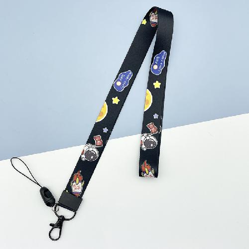 Cute Cartoon Lanyard, Creative Long Rope, Work ID Holder, Neck Strap, Keychain, Anti-lost, Durable Rope Card Accessories