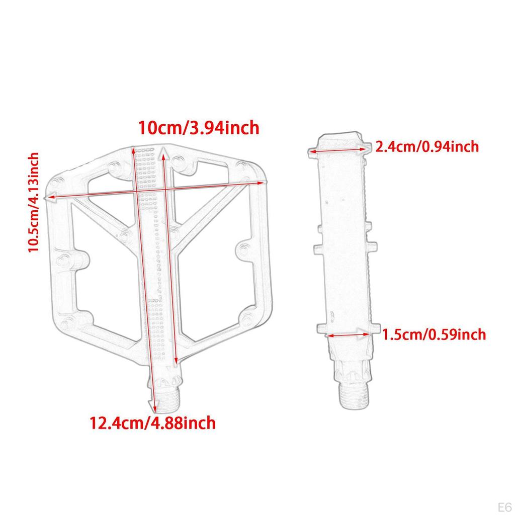 2 Nylon Anti-Slip Pedals for Road Bike Repair And Maintenance