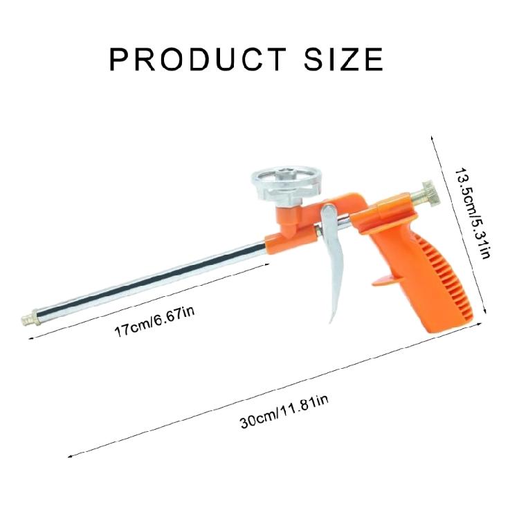 Precisions Foam Application Tool Heavy Duty Foam Dispenser Handle  Metal Plastic for Multifunction  Sealing Needs in Construction