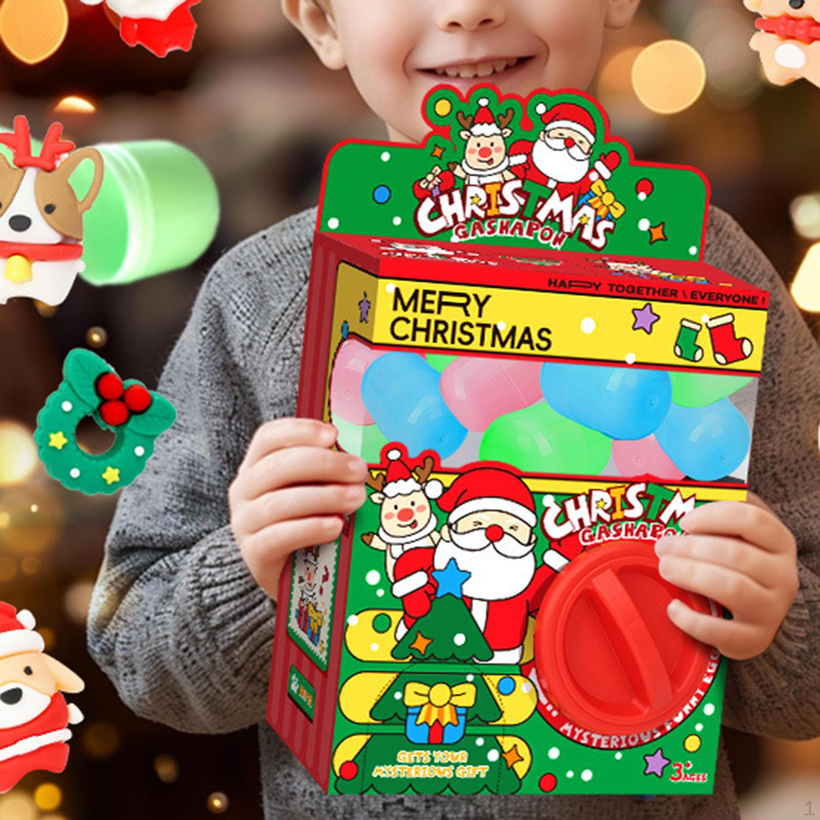 

Игрушка Автомат для скручивания яиц Рождественский торговый автомат для мальчиков девочек детей