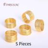 5 Pcs/lot 18k Real Gold Plated Brass Round Pattern Wire For DIY Finger Ring Jewelry Making,Gold Wire For Handmade Ring Craft