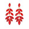 Luxury Exaggerated Rhinestone Tassel Earrings Bridal Wedding Long Drop Earrings High End Fashion Jewelry Accessories