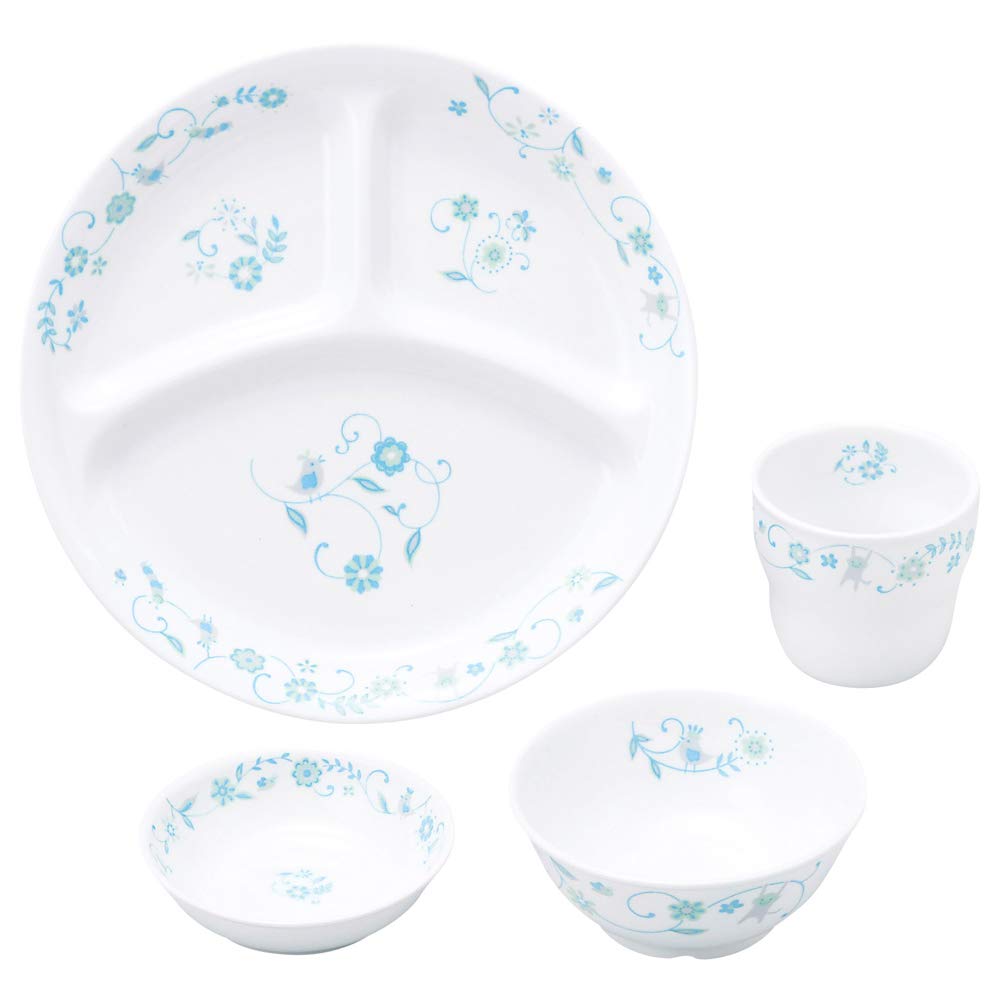

OGISO Sarasa Blue Reinforced Porcelain Tableware Set and Microwave Sarasa Blue M 4-Piece (Dishwasher Safe) SET-0062