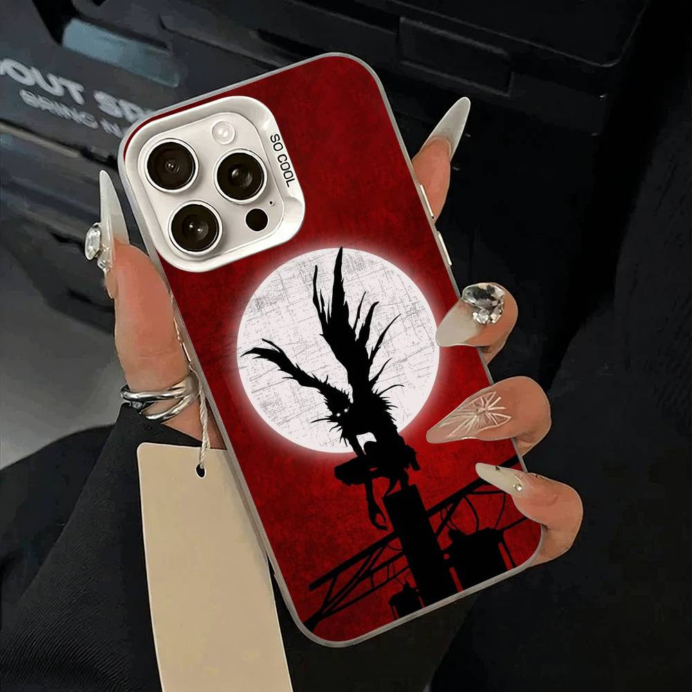D-Death- Note- Classic anime Phone Case For IPhone 17 Air 16 15 14 13 12 11 Pro Max White Sliver Hard Cover