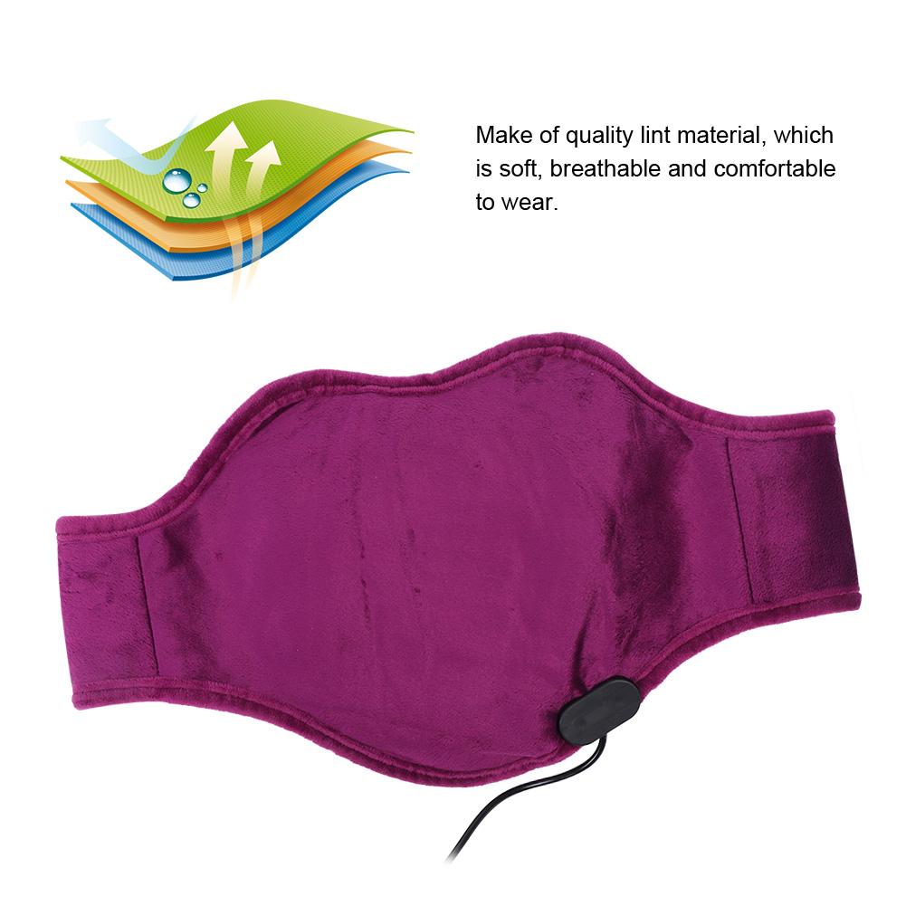 Electric USB Adjustable Moxa Waist Uterus Warmer Heater Brace Support Massage Pad