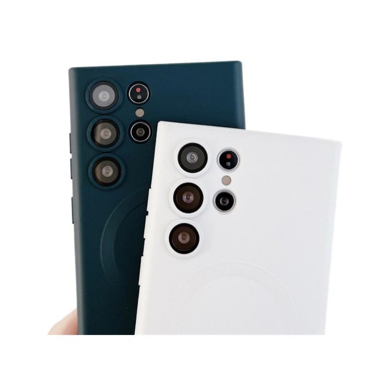 Suitable for Samsung S25 Ultra Liquid Mobile Phone Case Magsafes Magnetic A24 Matte Lens Film A17 Soft Shell 56