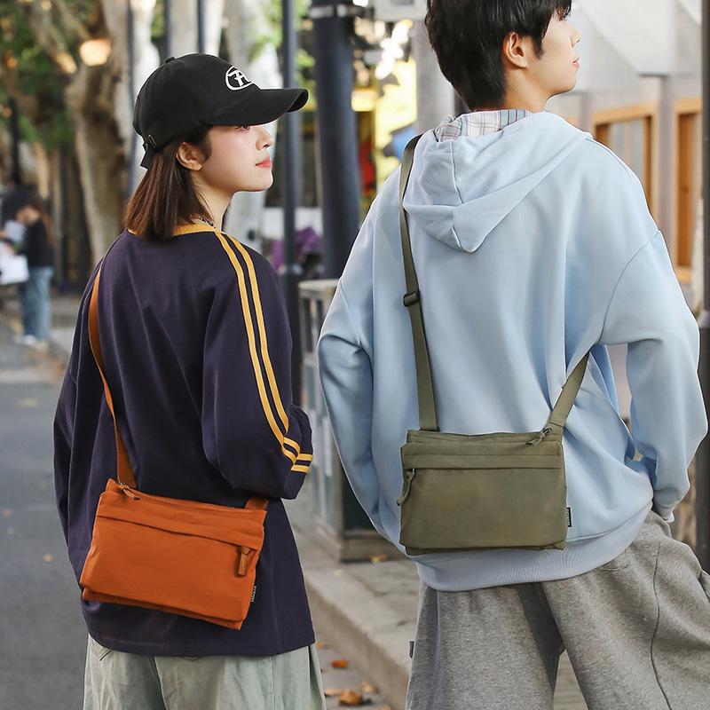 Tide brand messenger bag girls waterproof small square bag shoulder envelope bag summer mobile phone bag tooling locomotive bag men