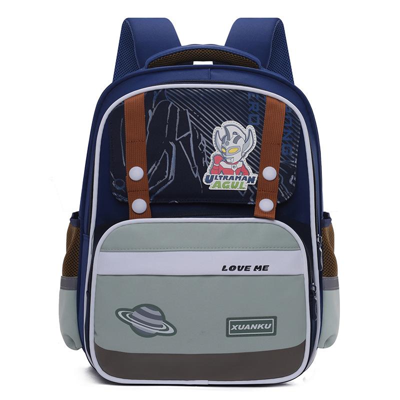 Book Bag New Primary School  Grade School Bag To Reduce the Burden of Spine Protection Large Capacity Backpack Tide