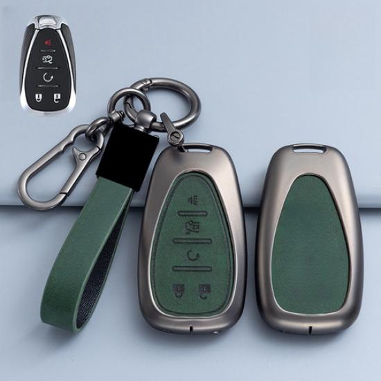 Zinc Alloy Leather Car Key Case Cover Bag For Chevrolet Spark Volt Cruze Camaro