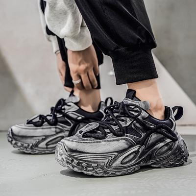 New Fashion Men 's Four Seasons Comfortable Thick Sole Shoes Students BoysTrending Soft Sole Breathable Casual Running Sneakers