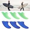 3PCS Surfboard Thruster Fins Fiberglass Fishtail Surfboard Fin Replacement for FCS1