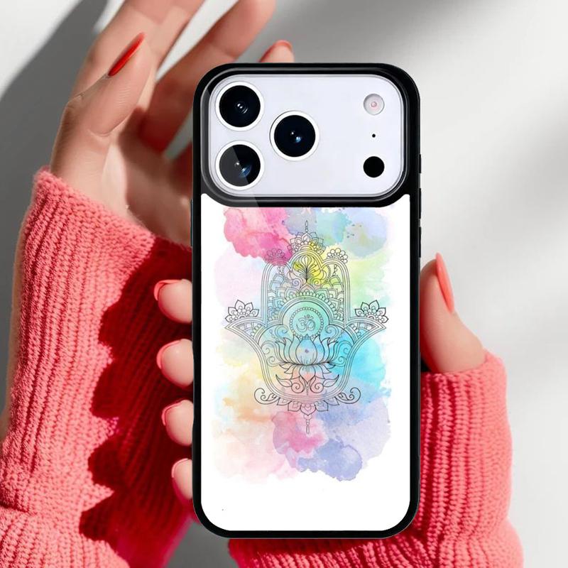 Hamsa Hand of Fatima Phone Case for iPhone 17 16 15 14 13 Pro Max Back Cover for 12 11 Pro Coque