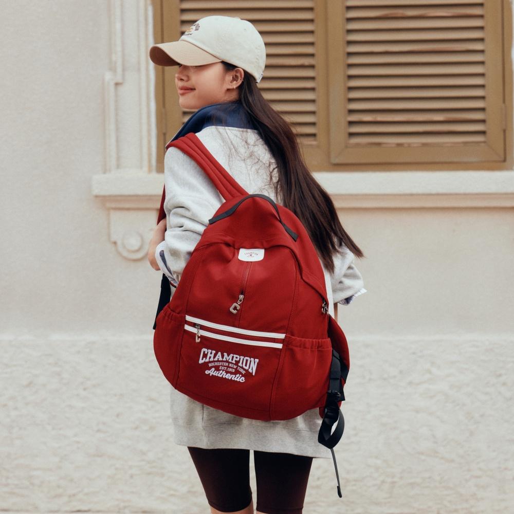 Champion Lighten Zips Backpack SS26 Unisex Backpack Black Aurora-Red Dark-Denim U6AACPU01