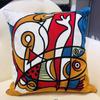 High Quality Picasso Abstract Cotton Pillow Cover Canvas Single-Sided Sofa Embroidery Cushion Cover For Living Room Home Decor