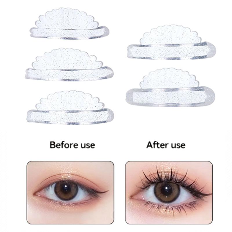 5 Pairs/Box Silicone Eyelash Perm Pad Recycling Lashes Rods Shield Lifting 3D Eyelash Curler Accessories Applicator Tools