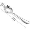 Kyraton 5.5" Mini Coffee Spoons - Stainless Steel, Set of 6 for Parties & Weddings